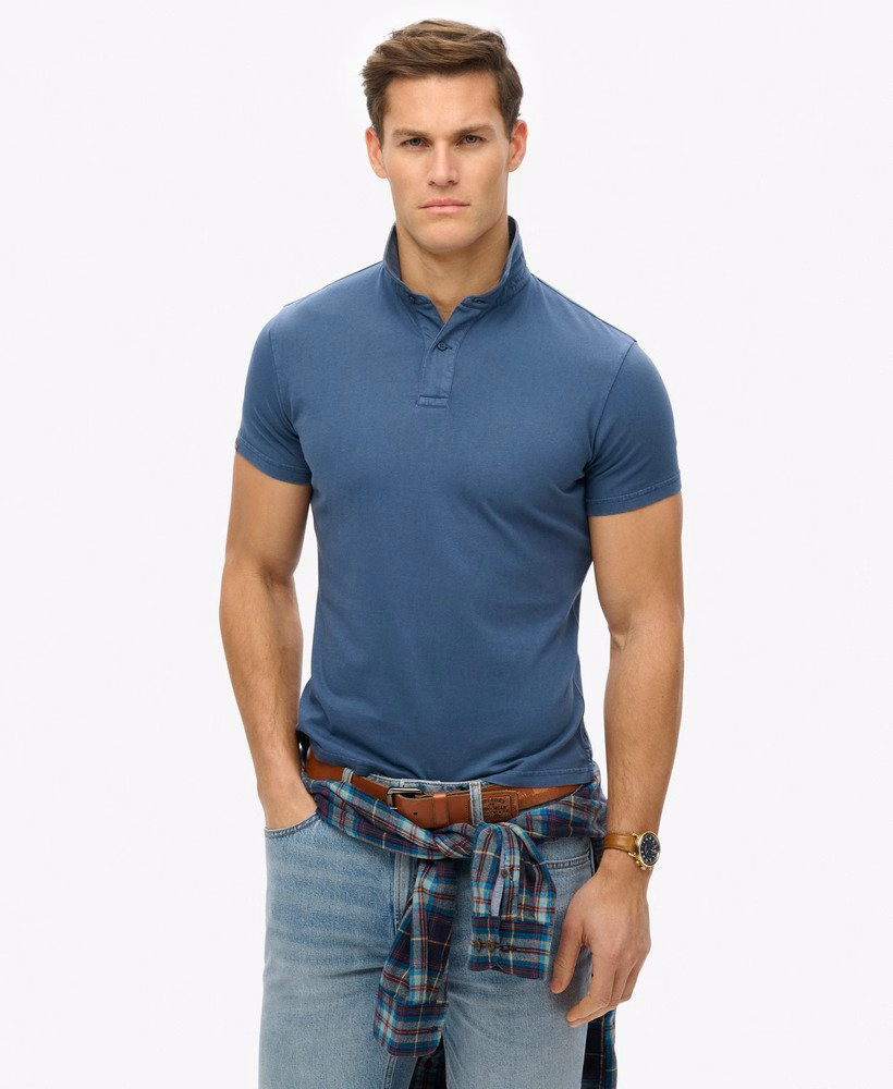 Camisa polo essencial em malha