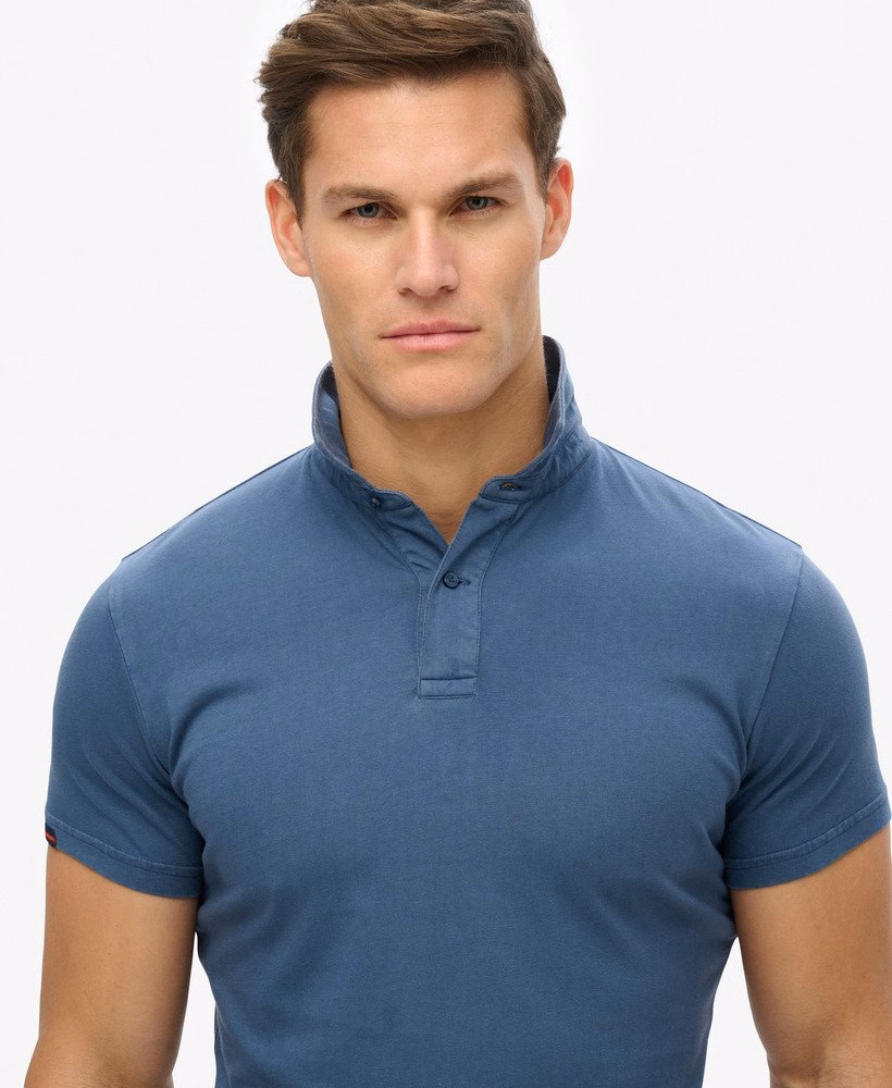 Camisa polo essencial em malha