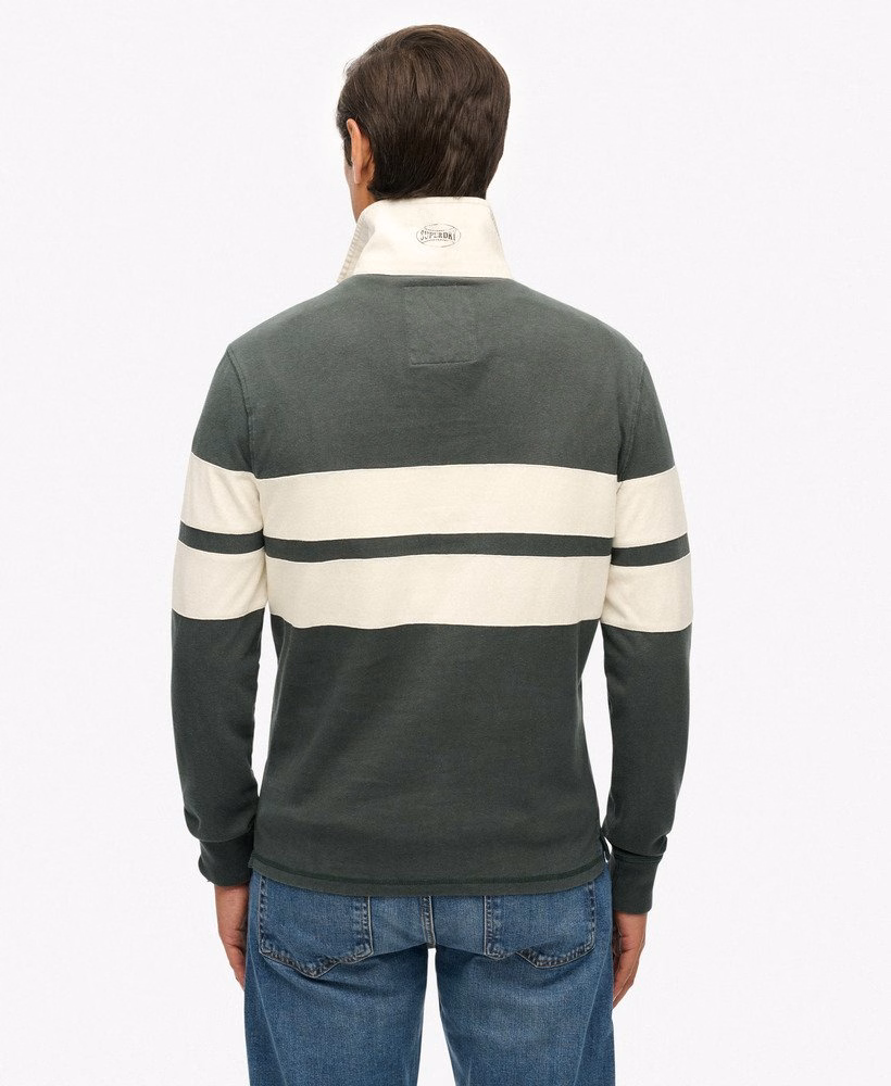 Camisa de rugby listrada vintage para atletismo