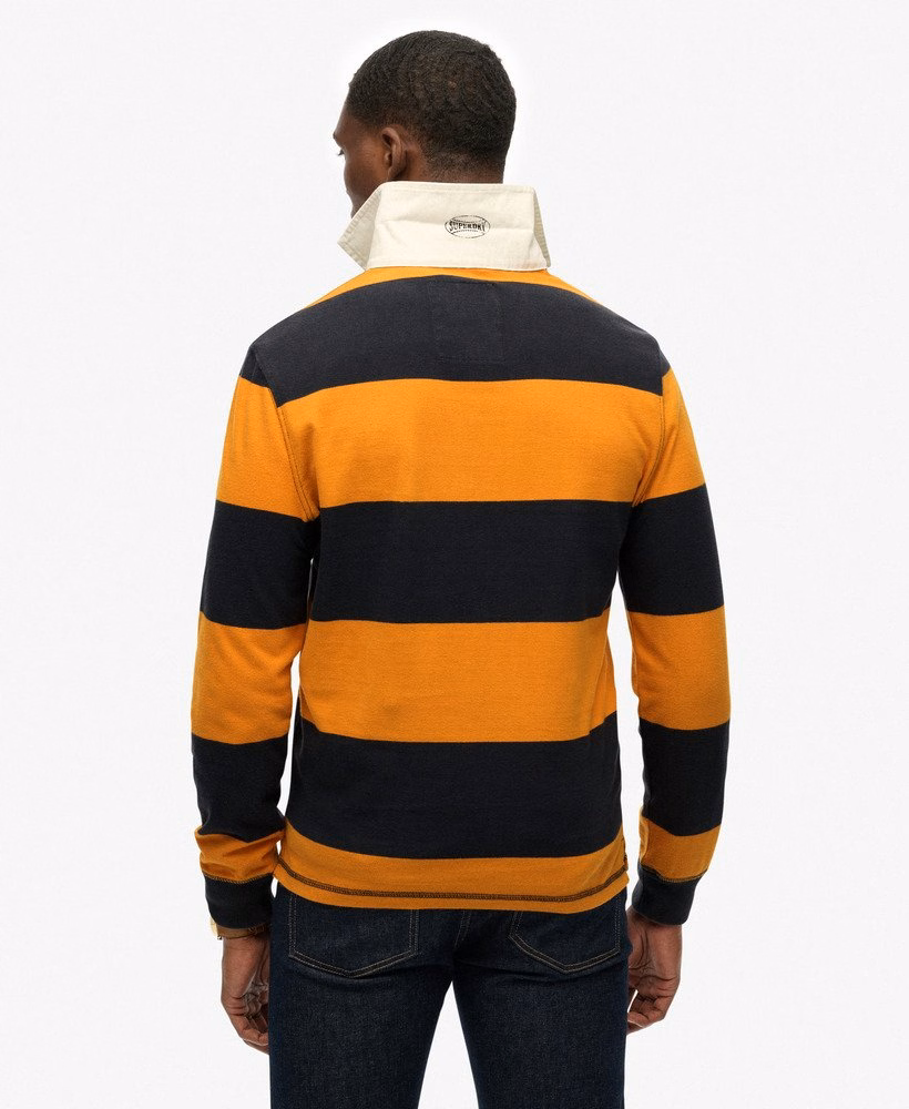 Camisa de rugby listrada vintage para atletismo