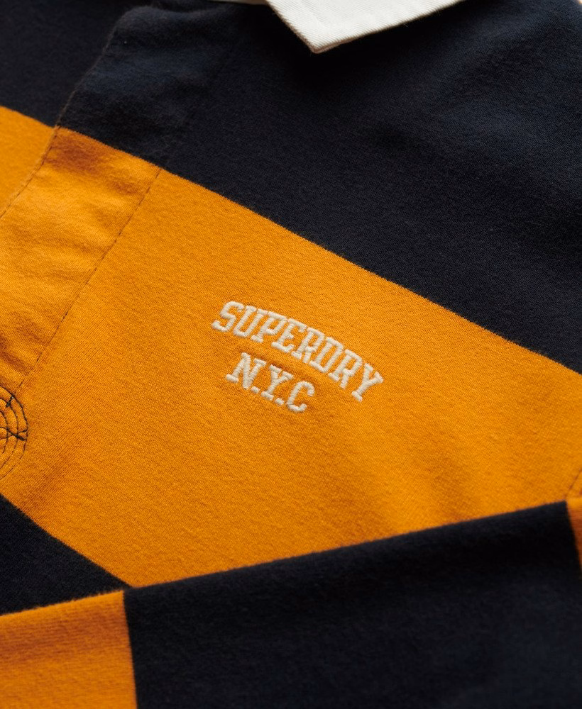 Camisa de rugby listrada vintage para atletismo