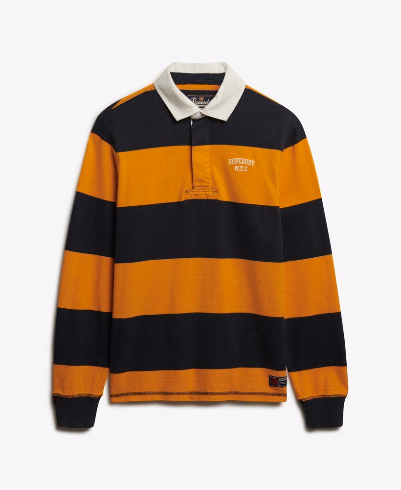 Camisa de rugby listrada vintage para atletismo