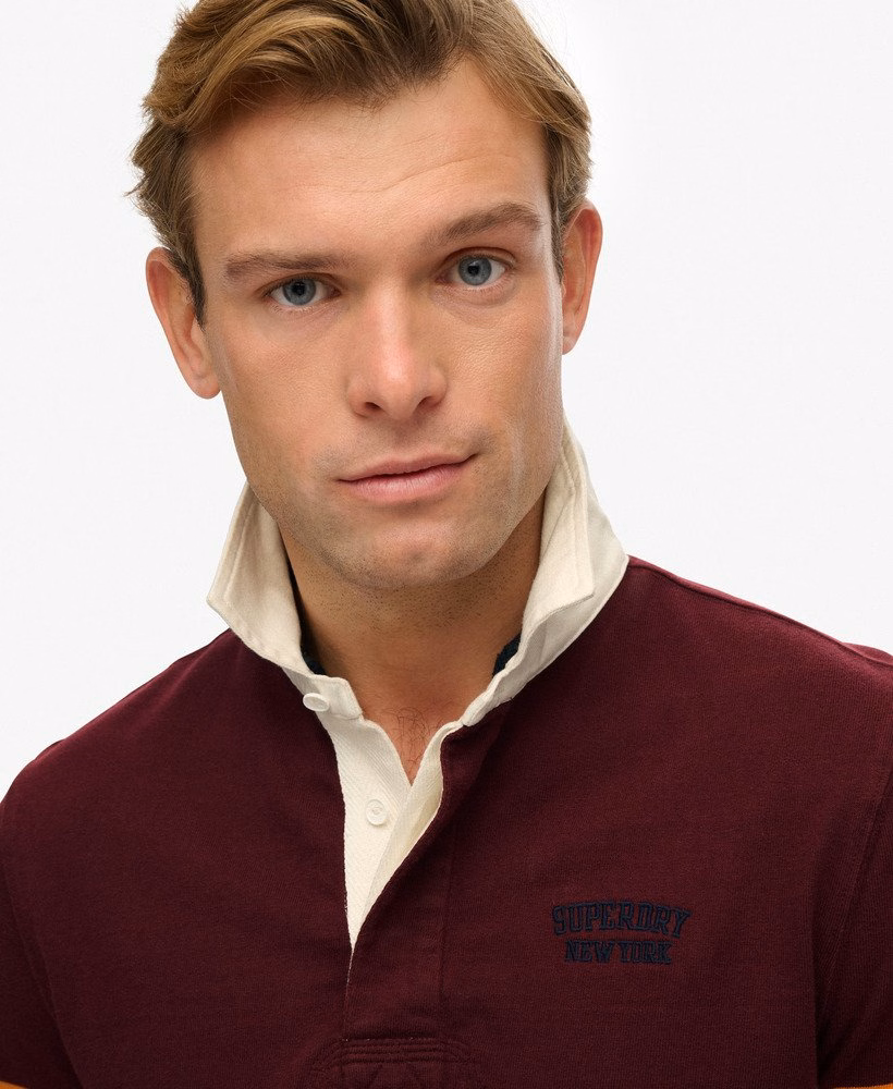 Camisa de rugby listrada vintage para atletismo