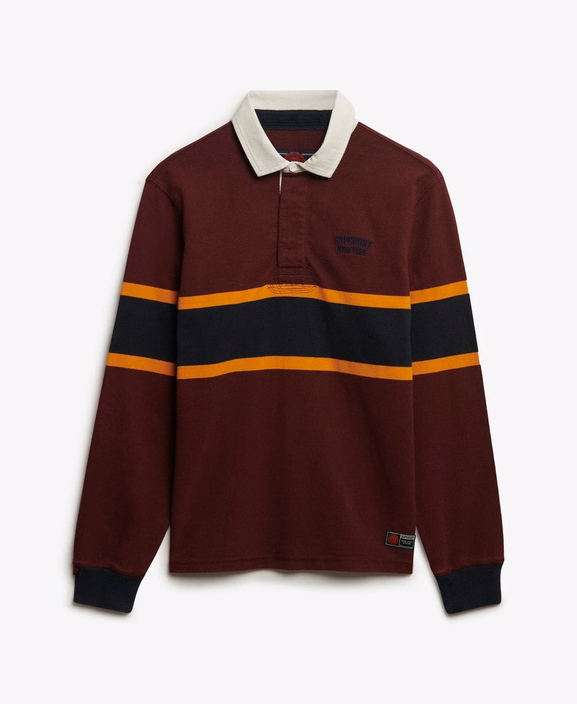 Camisa de rugby listrada vintage para atletismo