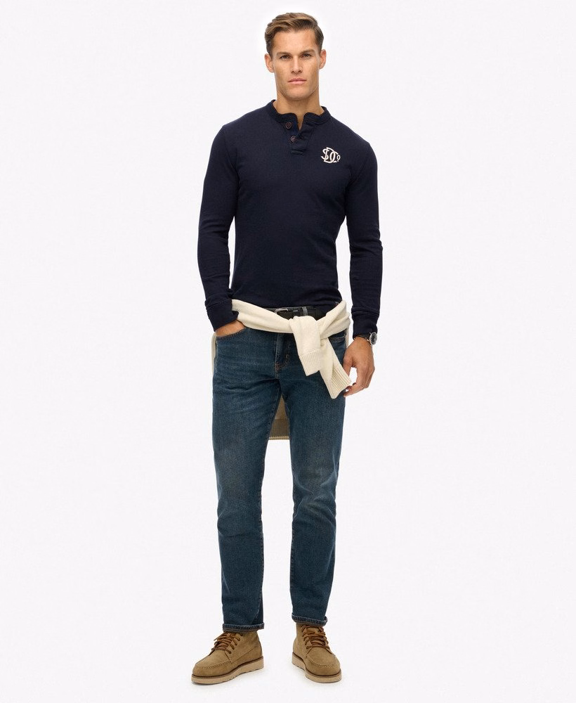 Camisa Henley Vintage Athletic