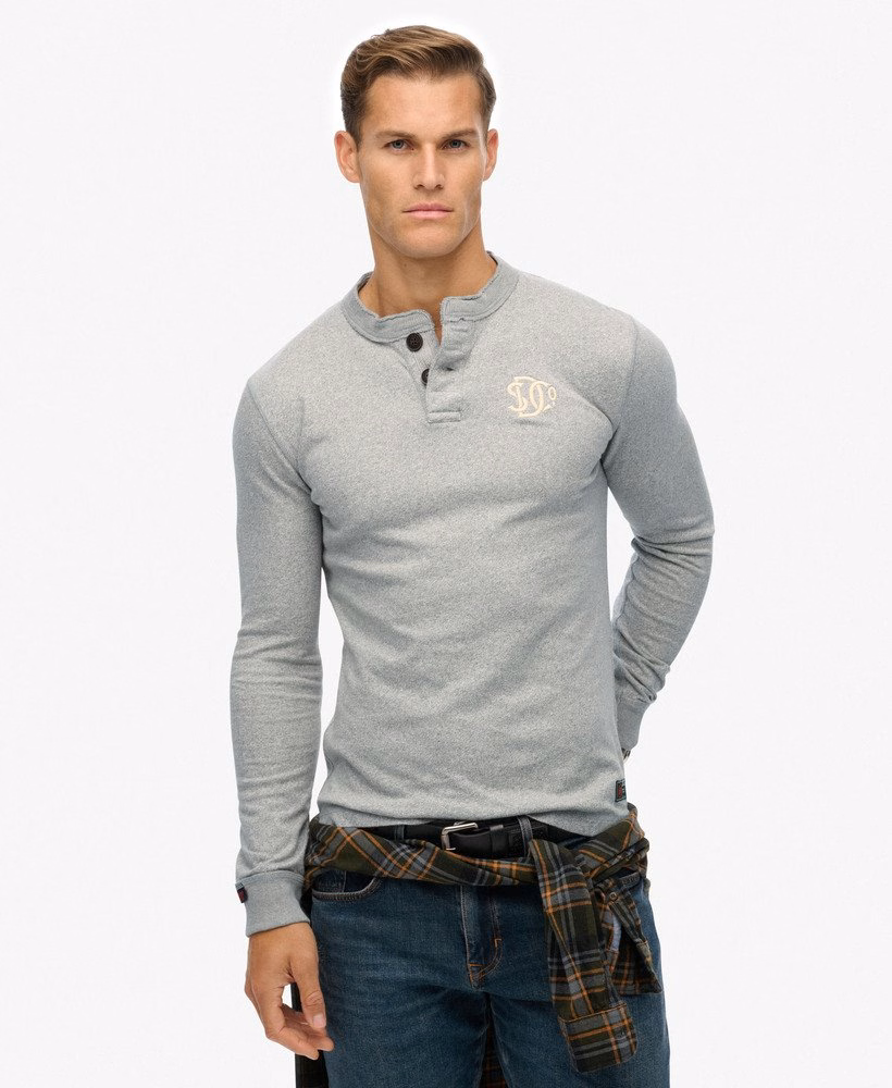 Camisa Henley Vintage Athletic
