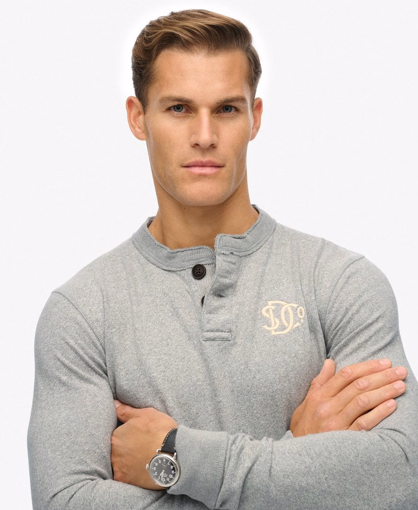 Camisa Henley Vintage Athletic