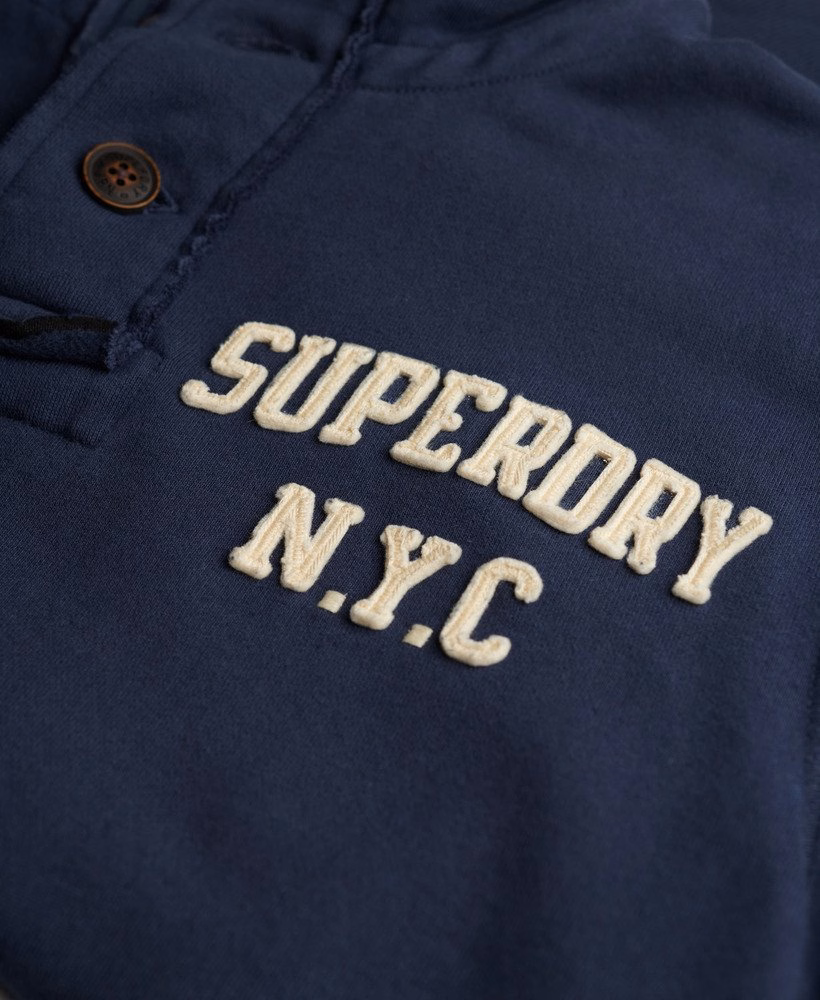Moletom Henley Esportivo Vintage