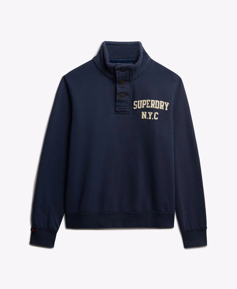 Moletom Henley Esportivo Vintage