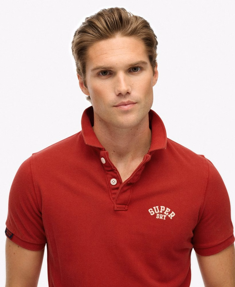 Camisa polo vintage esportiva bordada