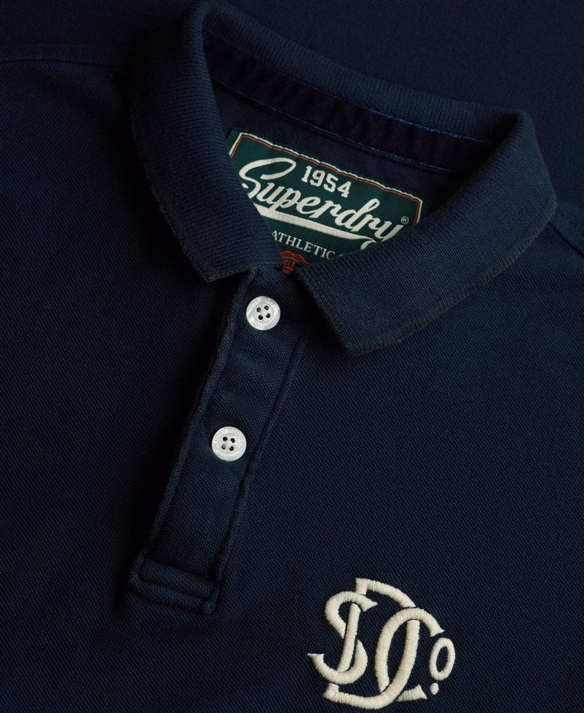 Camisa polo vintage esportiva bordada