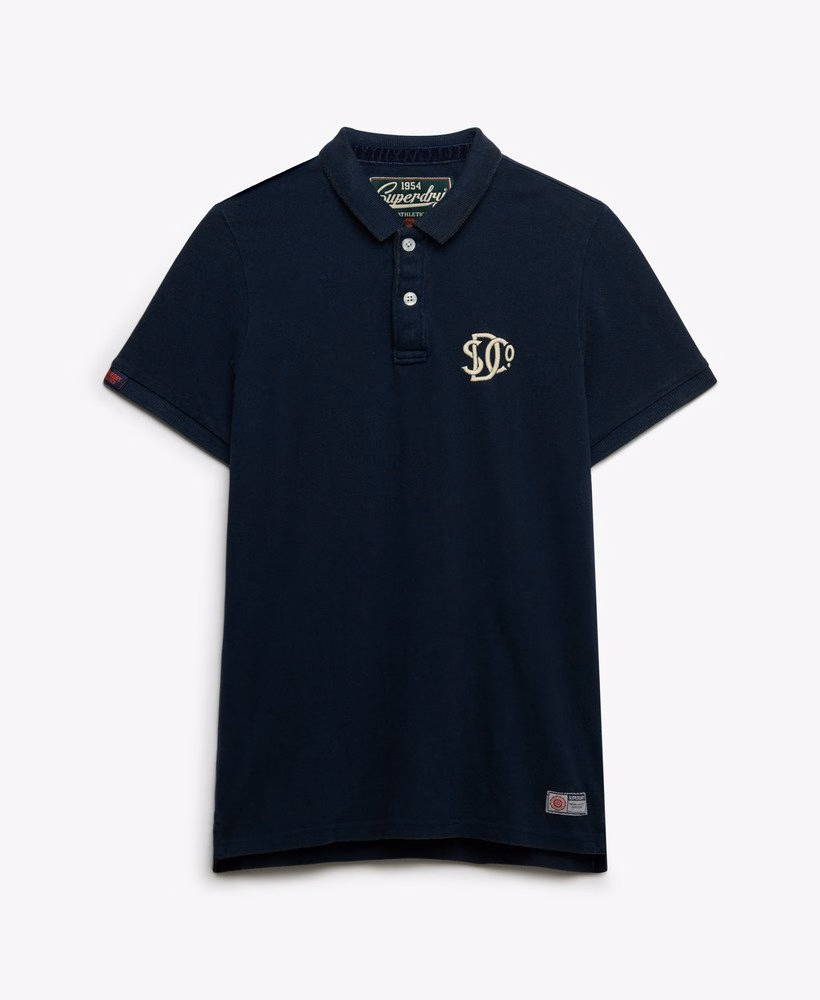 Camisa polo vintage esportiva bordada