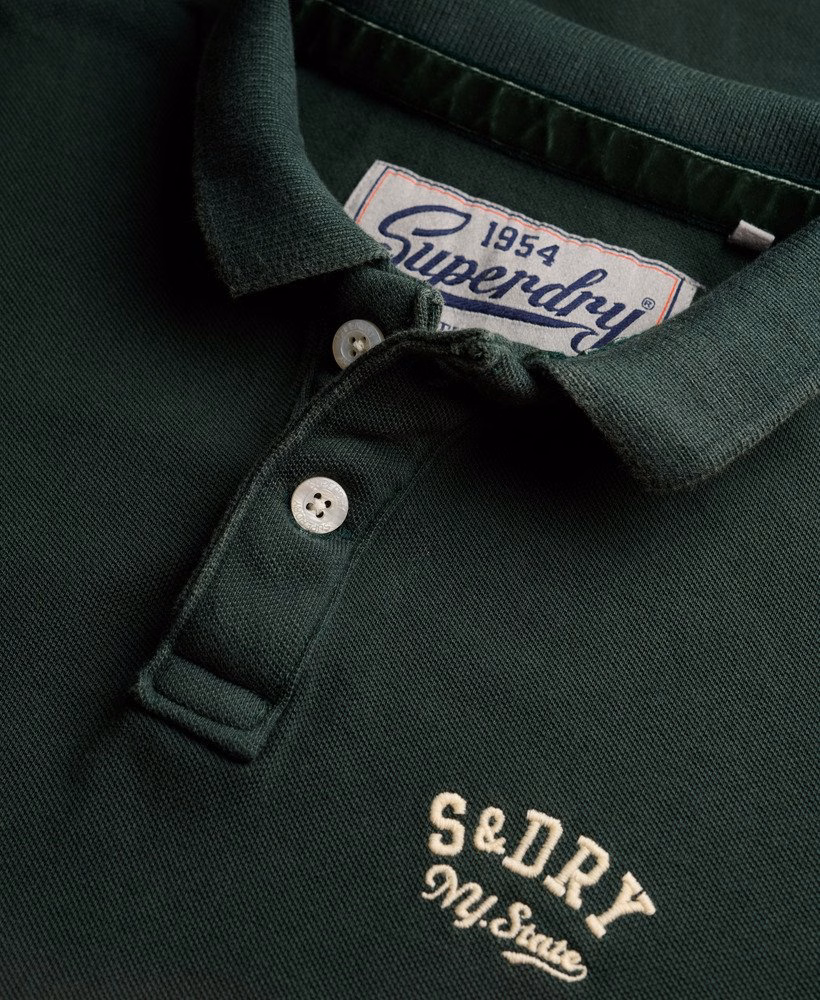 Camisa polo vintage esportiva bordada