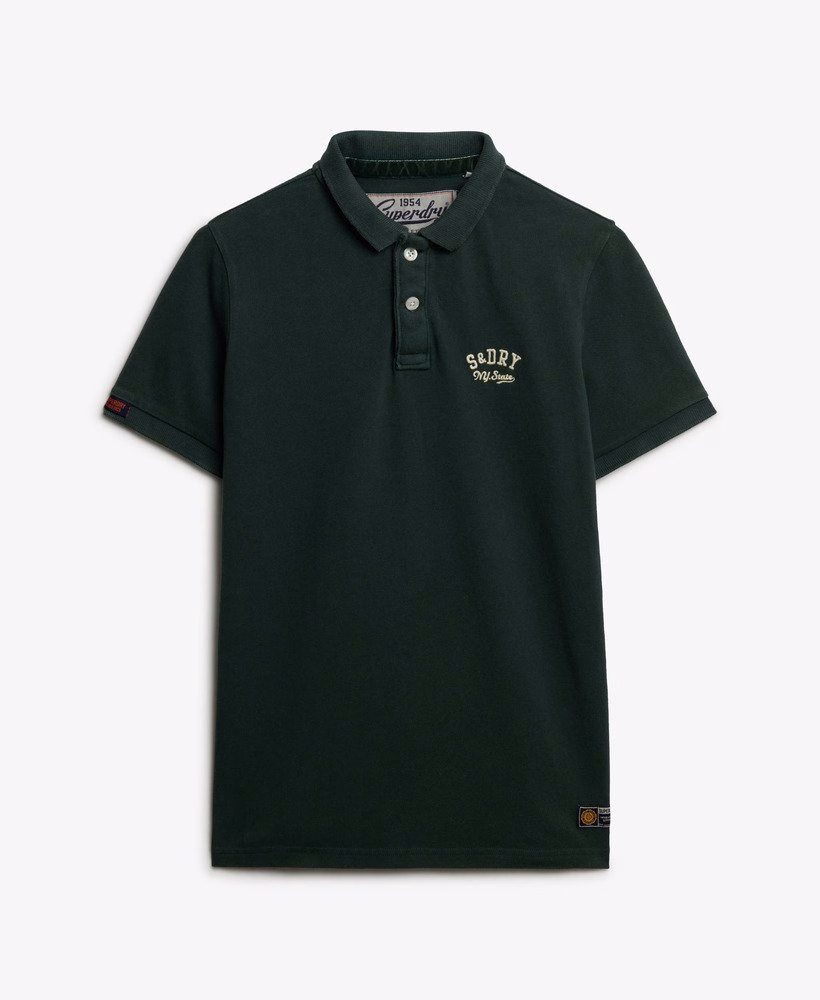 Camisa polo vintage esportiva bordada