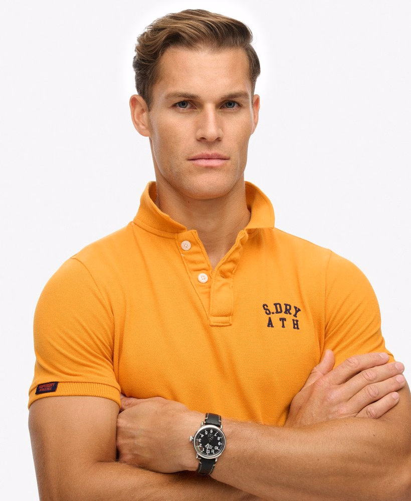 Camisa polo vintage esportiva bordada