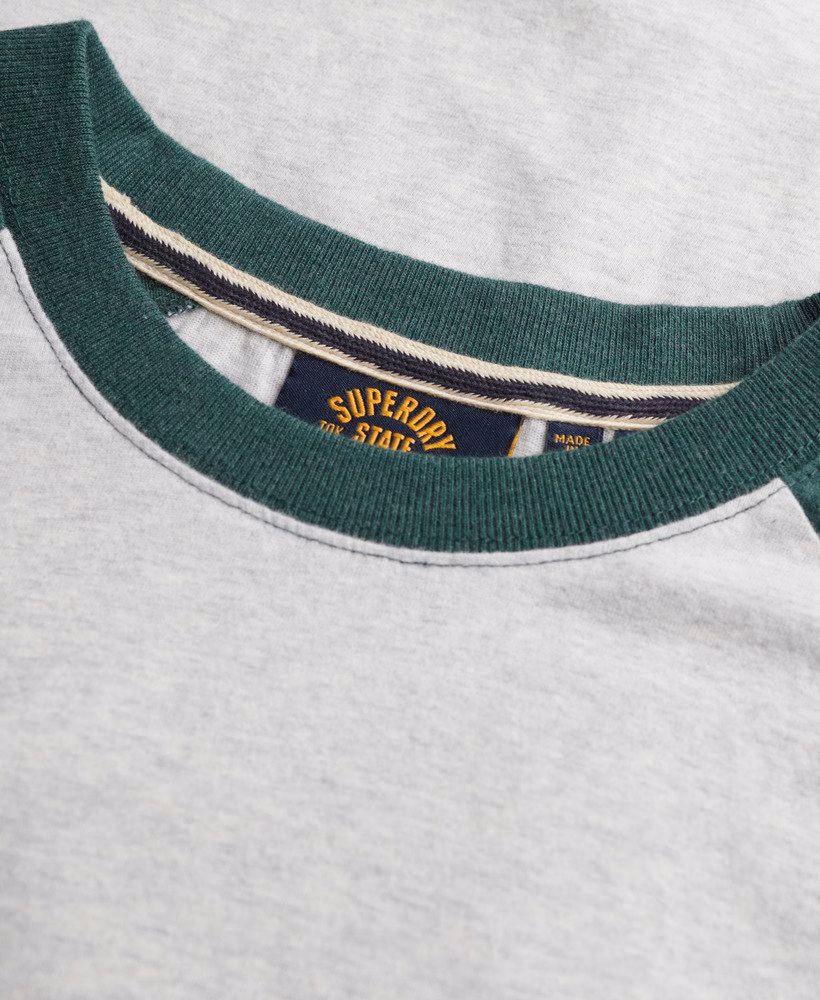 Camiseta essencial de beisebol de manga comprida