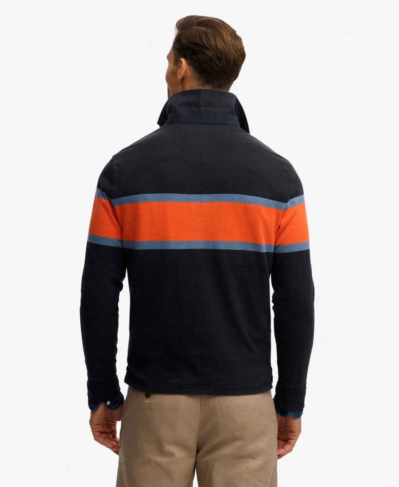 Camisa de rugby listrada vintage para atletismo
