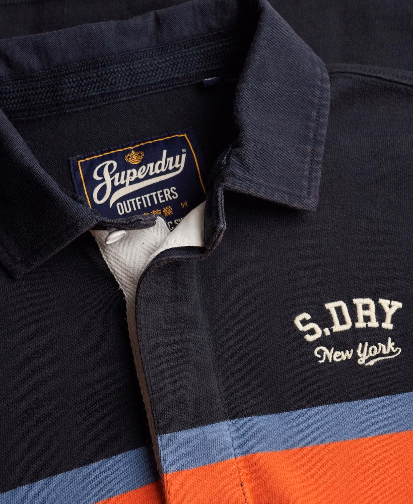 Camisa de rugby listrada vintage para atletismo
