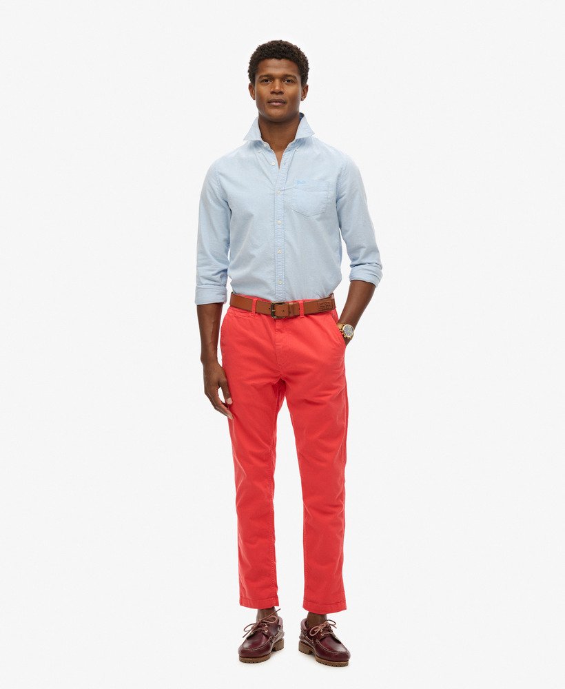 calça chino slim fit rosa-caiena