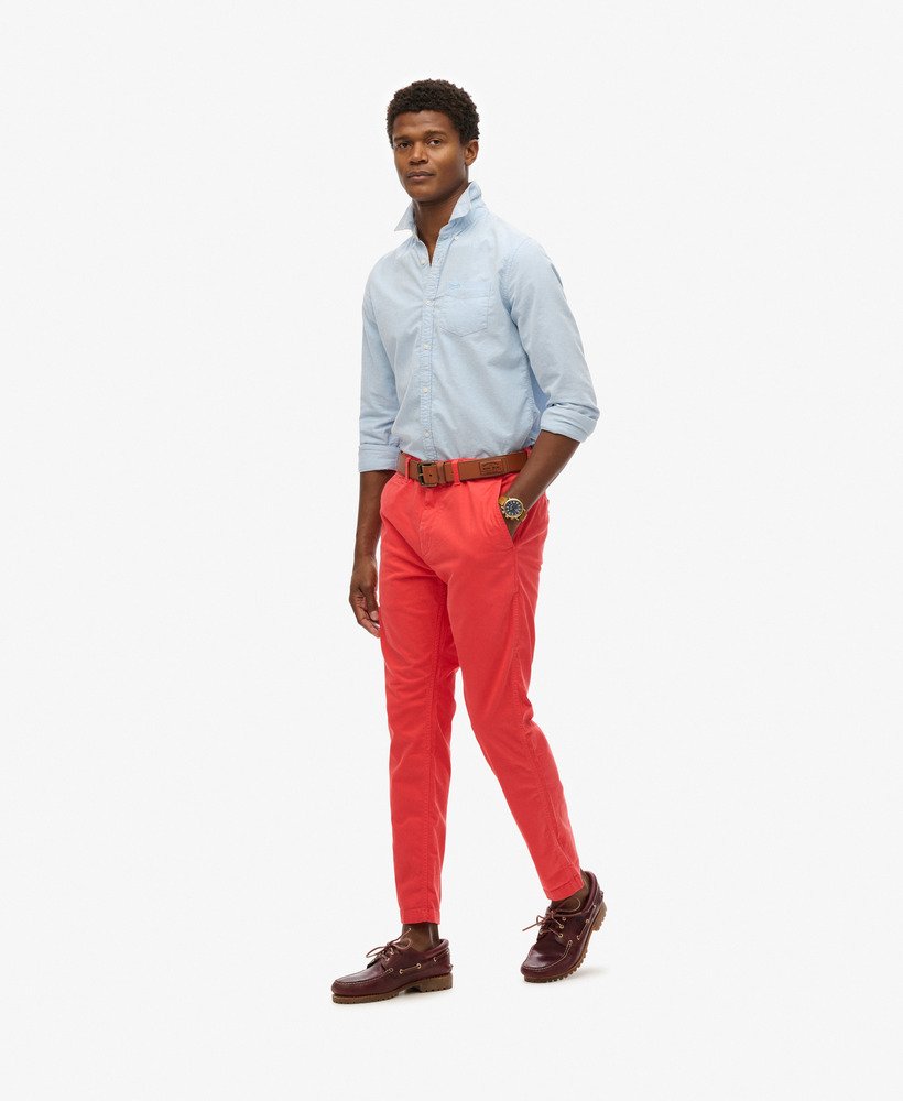 calça chino slim fit rosa-caiena