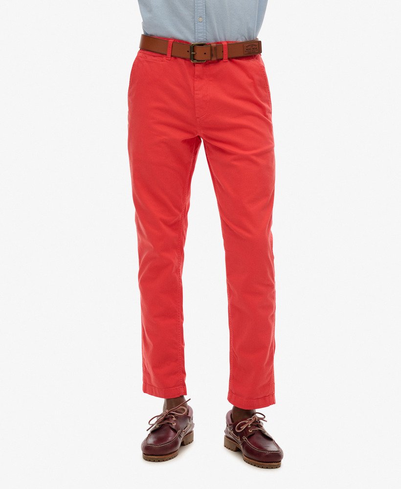calça chino slim fit rosa-caiena