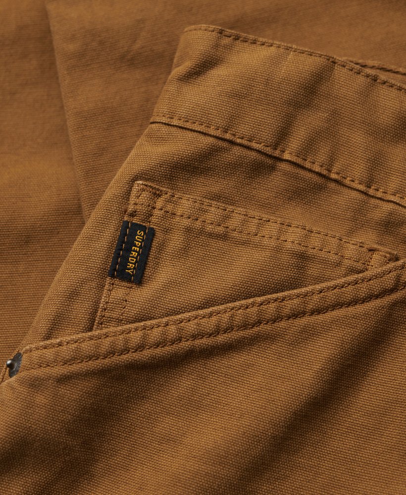 calças carpenter em denim co marrom tabaco