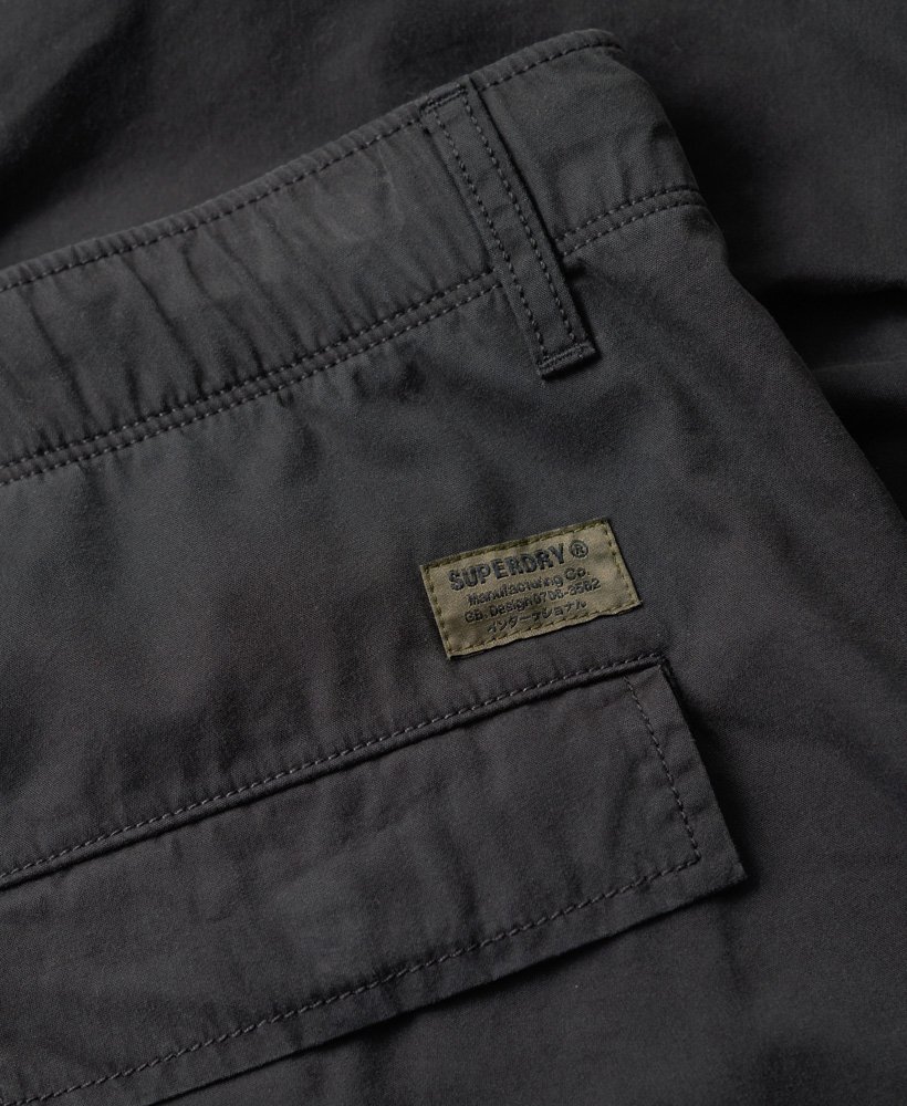 calças cargo vintage folgadas em preto lavado