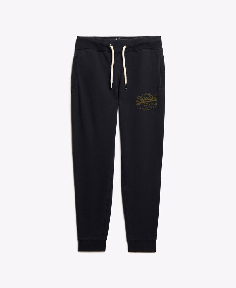 Calça jogger com estampa de logotipo clássico vintage