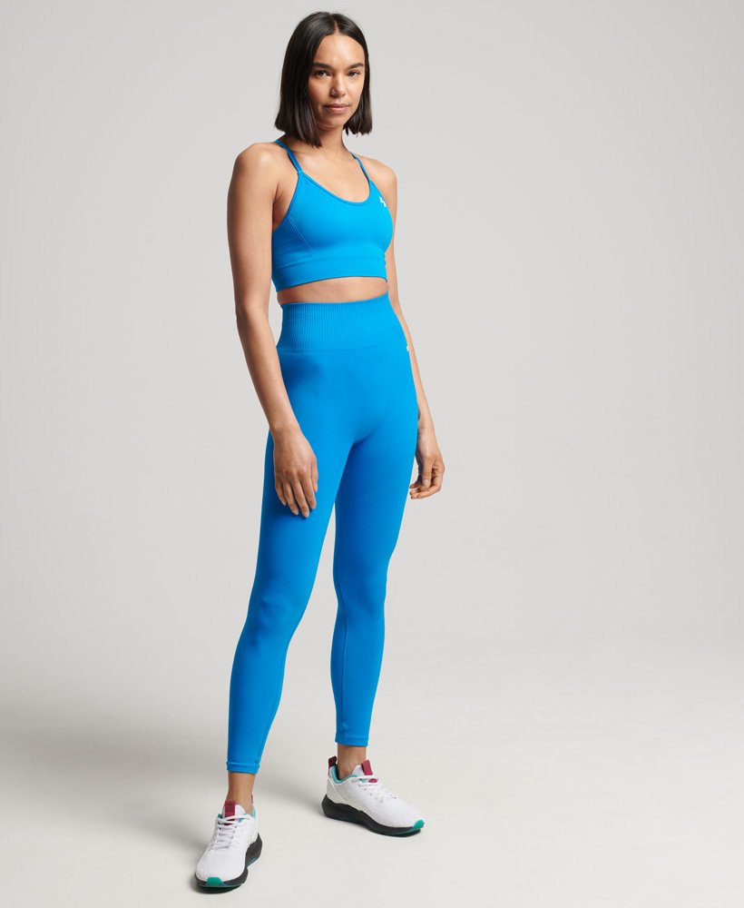 calça legging train seamless 78 na cor aqua