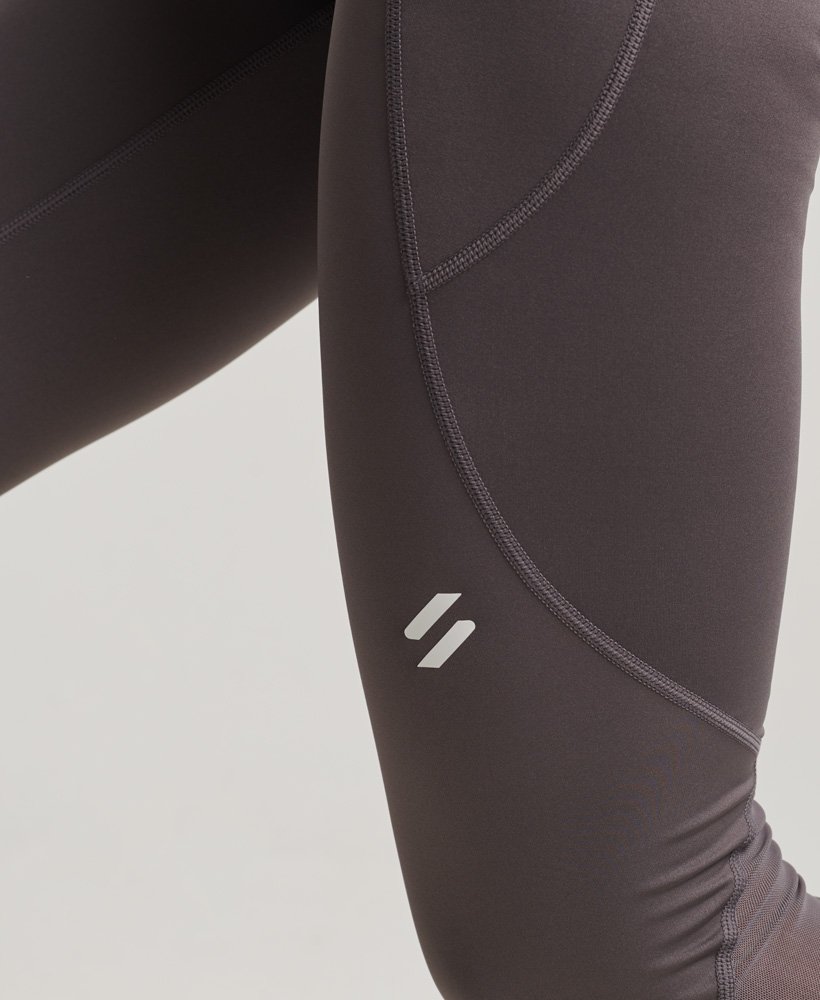 calça legging active mesh full length tight na cor rock dark grey