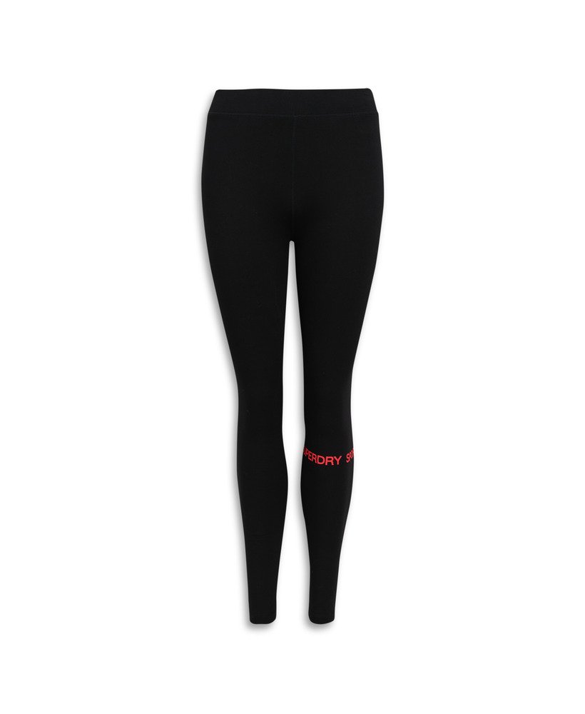 calça legging esportiva de cintura alta em pretorosa vibrante