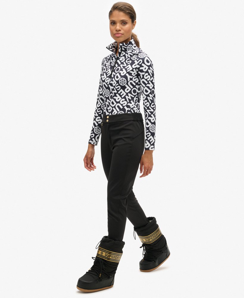 calça legging de neve ski luxe na cor preta.