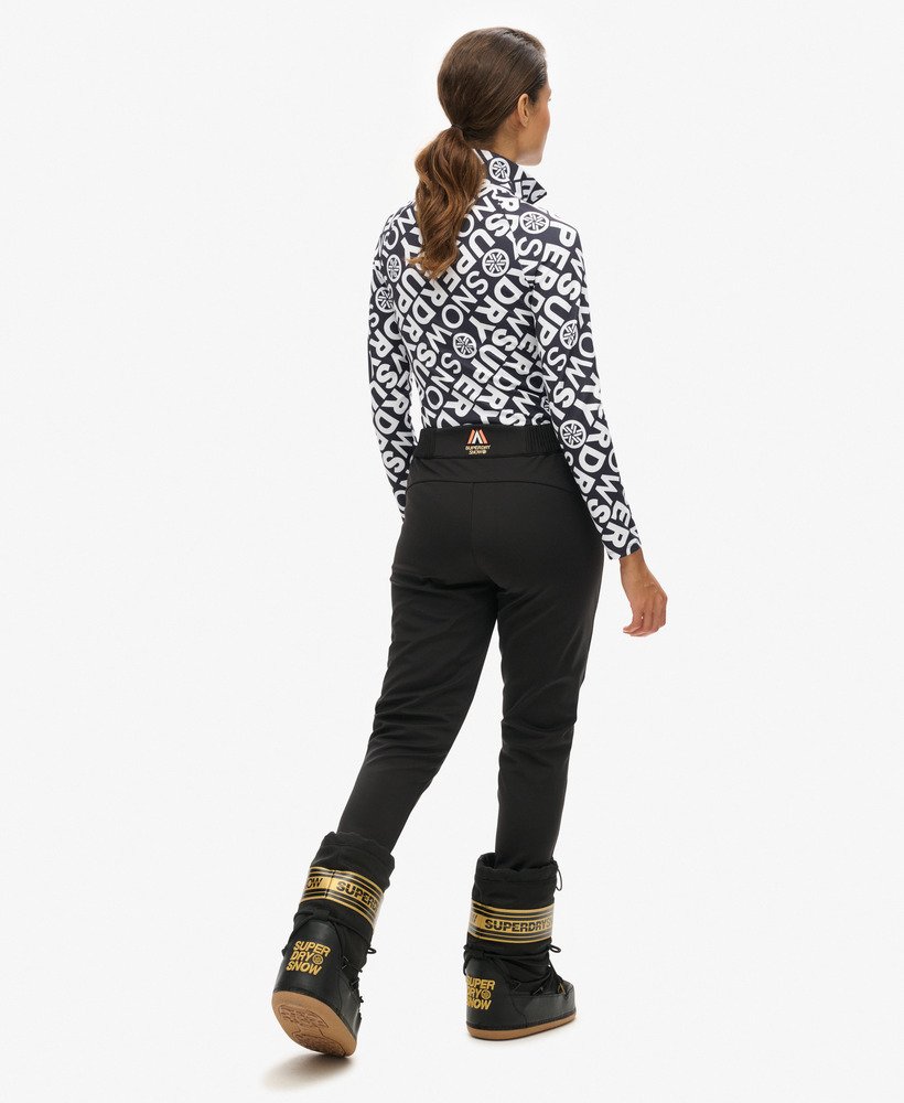 calça legging de neve ski luxe na cor preta.