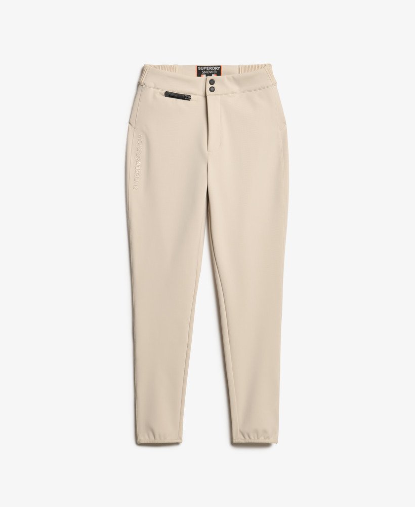 calça legging de neve ski luxe na cor cinza claro