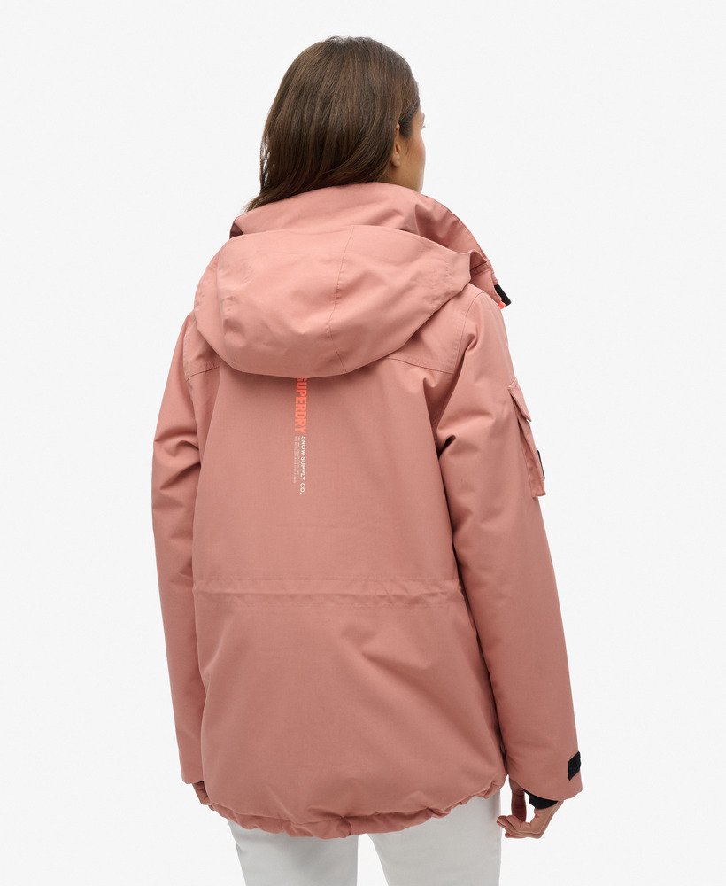 jaqueta ski ultimate rescue na cor rosa cinza