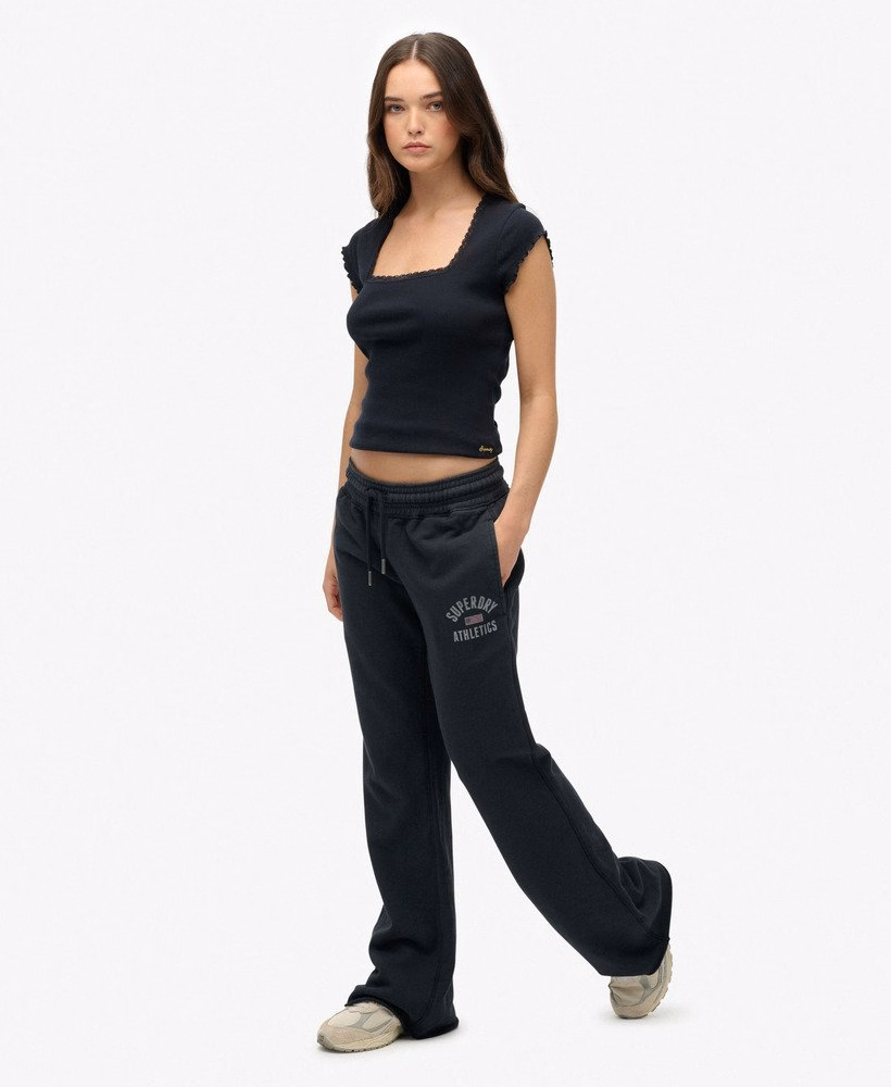 Calça Jogger Flare com Estampa Esportiva