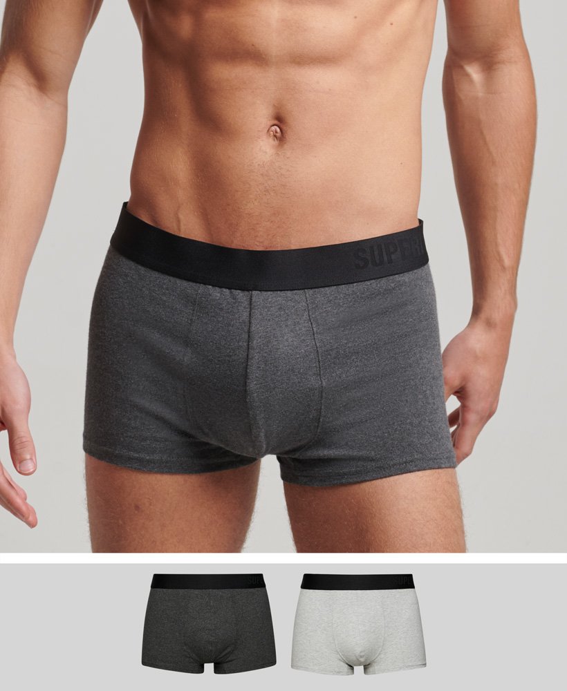 conjunto duplo trunk offset em algodão orgânico na cor carvÃocinza